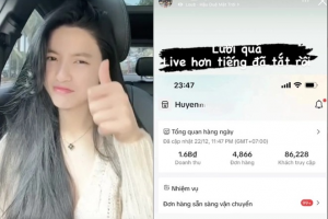 Chu Thanh Huyền khoe doanh thu bán hàng trong hơn 60 phút được 1,6 tỷ đồng với gần 5 nghìn đơn hàng