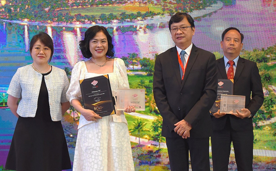Vinhomes vào top 10 chủ đầu tư hàng đầu Việt Nam